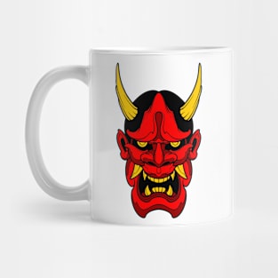 demon mask illustration Mug